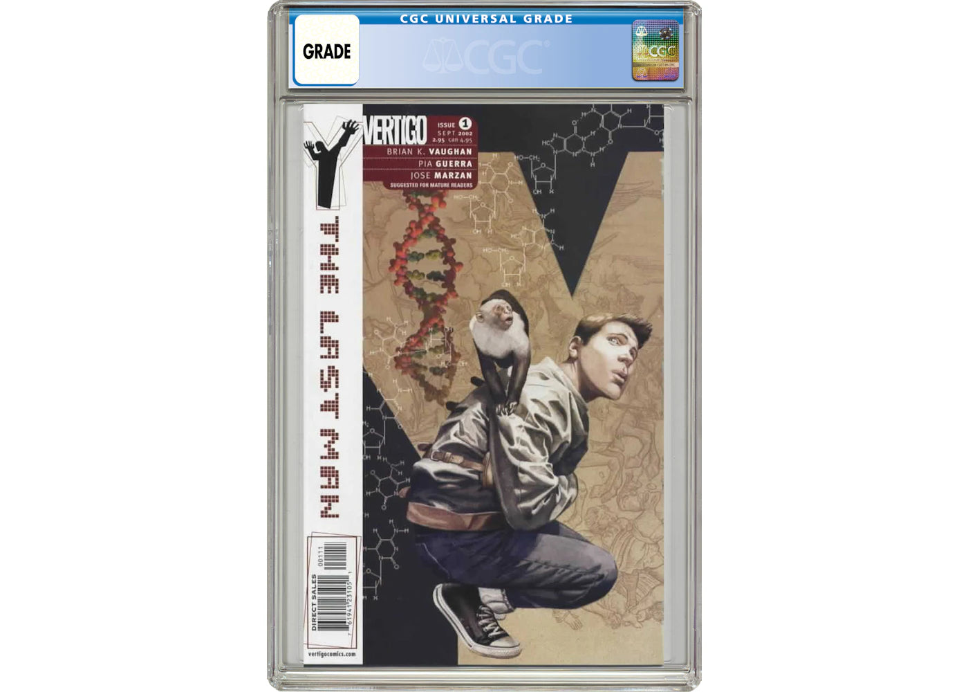 DC Vertigo Y the Last Man (2002) #1 Comic Book CGC Graded