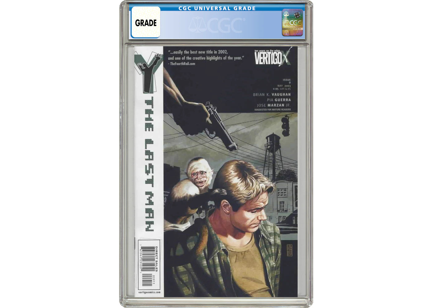 DC Vertigo Y the Last Man (2002) #9 Comic Book CGC Graded