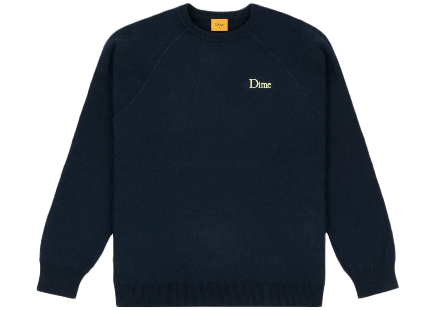 DIME Wave Cable Knit Sweater Navy