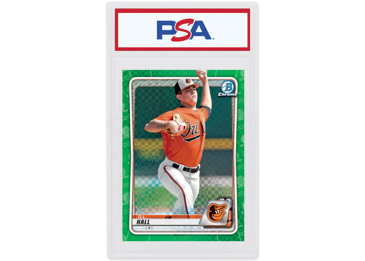D.L. Hall 2020 Bowman Chrome X Green X-Fractor /31 #BCP-238 (PSA or BGS Graded)