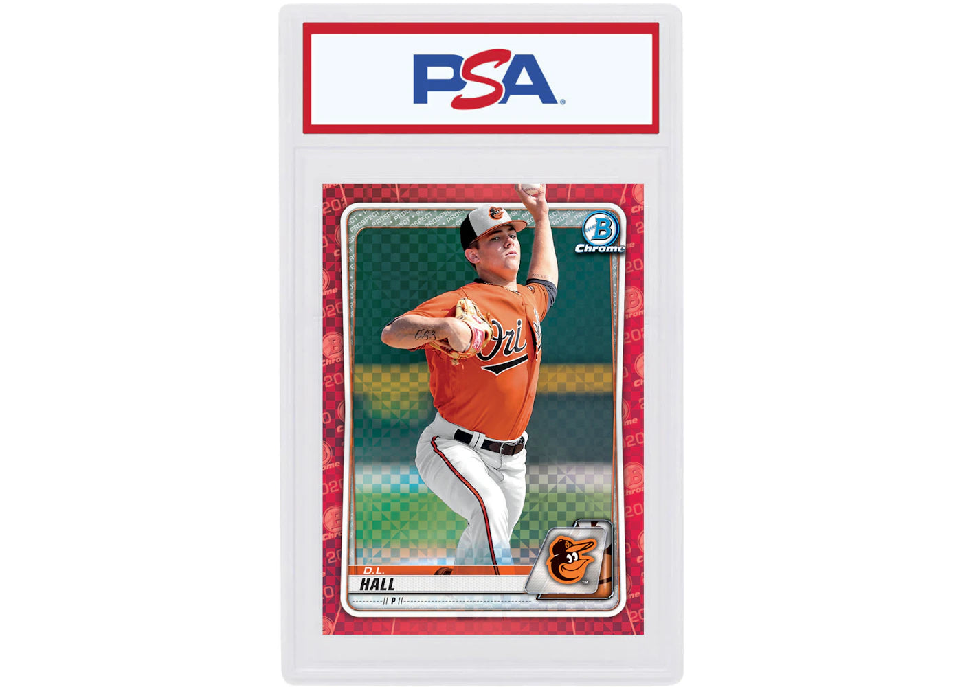 D.L. Hall 2020 Bowman Chrome X Red X-Fractor 1/1 #BCP-238