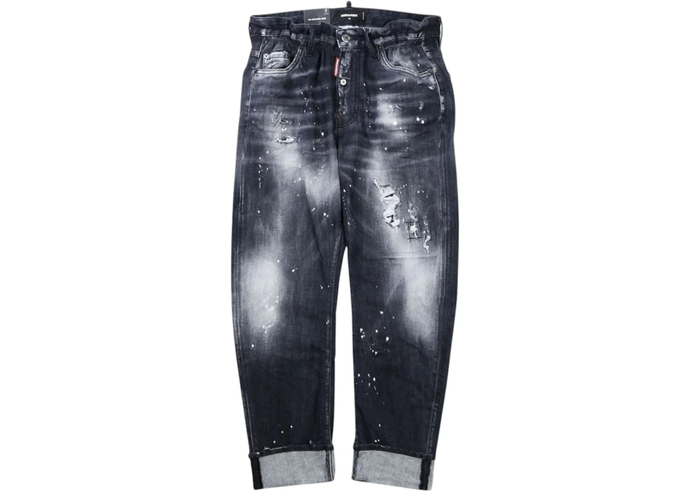 Dsquared2 Big Brother Jean Ripped Wash Jeans Black