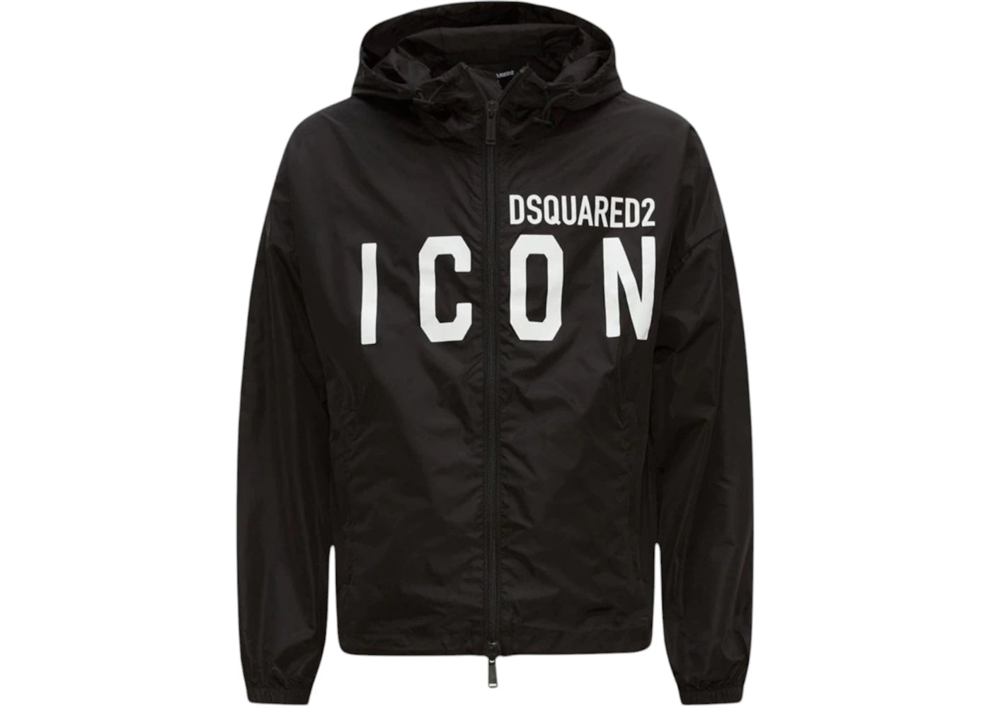 Dsquared2 Large Icon Logo Thin Windbreaker Jacket Black