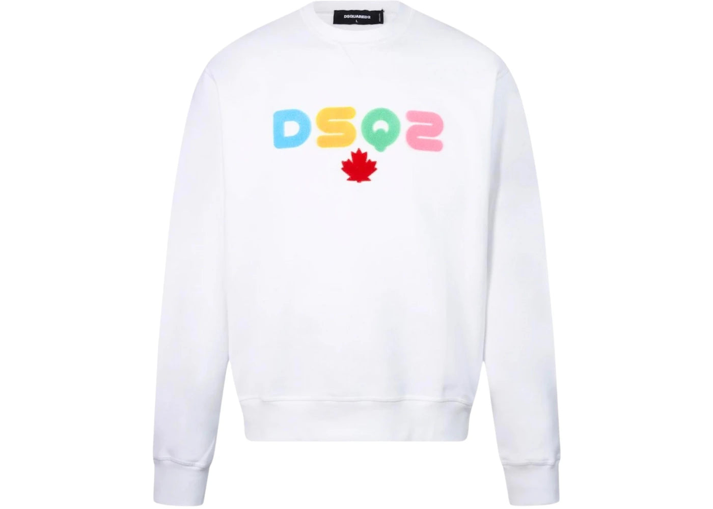 Dsquared2 Multi Coloured Dsq2 Logo Sweatshirt White