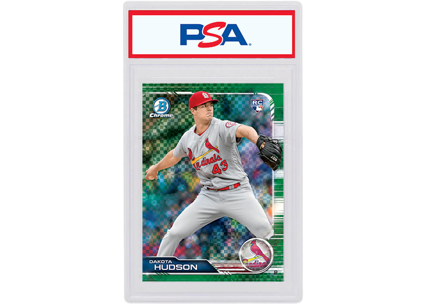 Dakota Hudson 2019 Bowman Chrome X Rookie Green X-Fractor /31 #24 (PSA or BGS Graded)