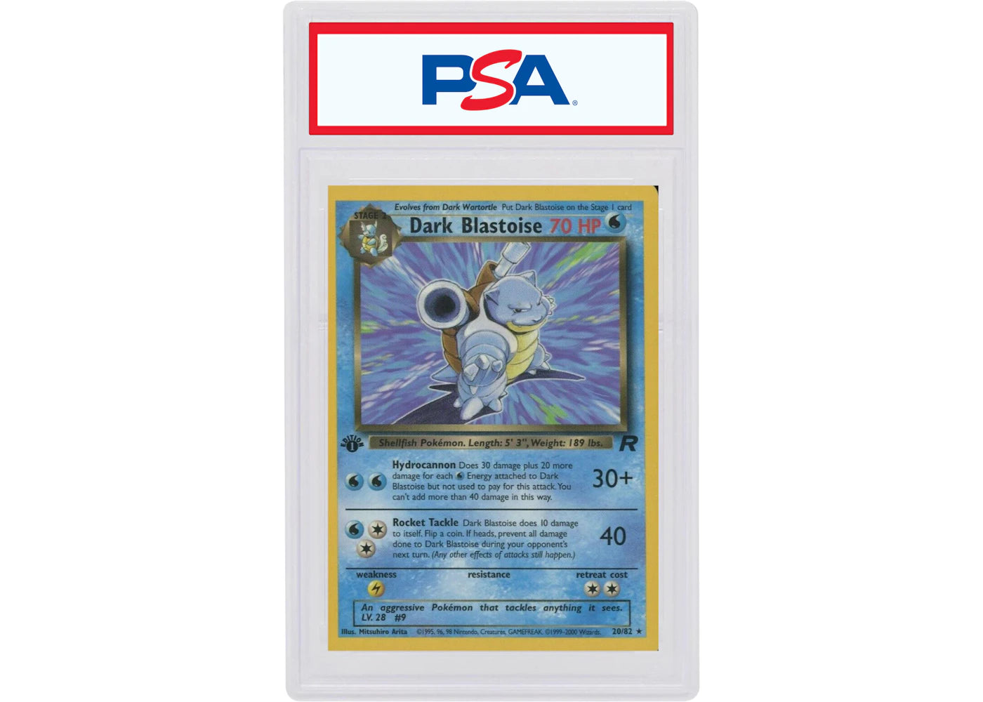 Dark Blastoise 2000 Pokemon TCG Rocket 1st Edition #20 (PSA or BGS Graded)