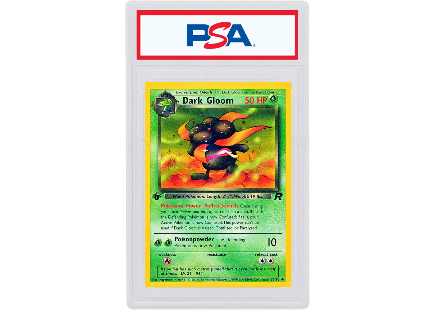 Dark Gloom 2000 Pokemon TCG Team Rocket 1st Edition #36/82 (PSA or BGS Graded)