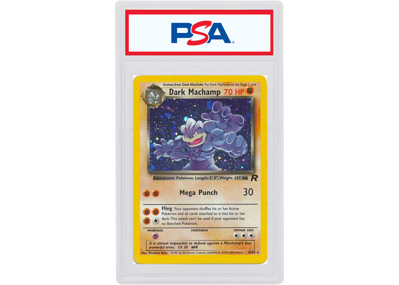 Dark Machamp-Holo 2000 Pokemon TCG Team Rocket #10/82 (PSA or BGS Graded)