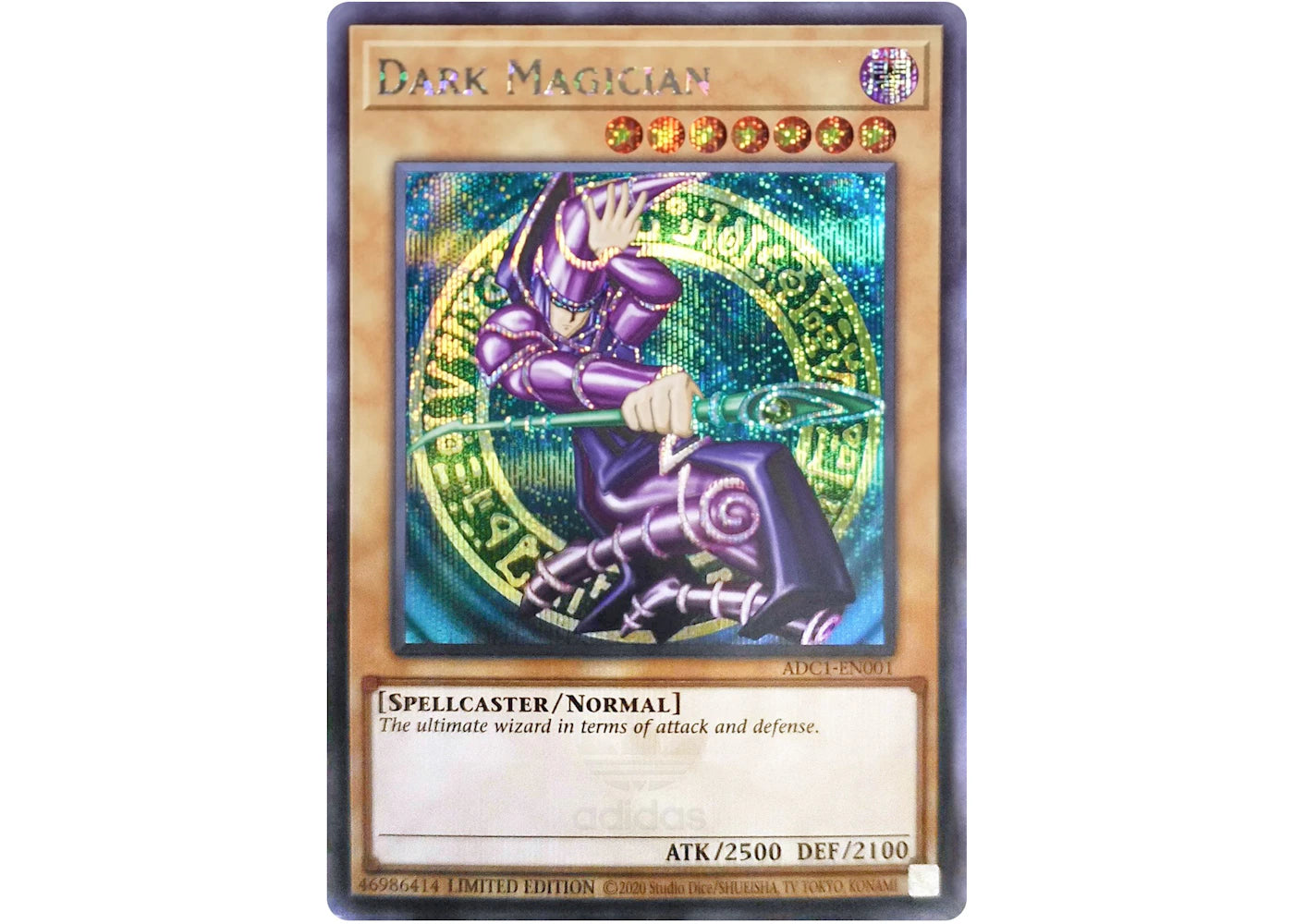 Dark Magician Yu-Gi-Oh! TCG adidas Exclusive Promo Card #ADC1-EN001 (Ungraded)