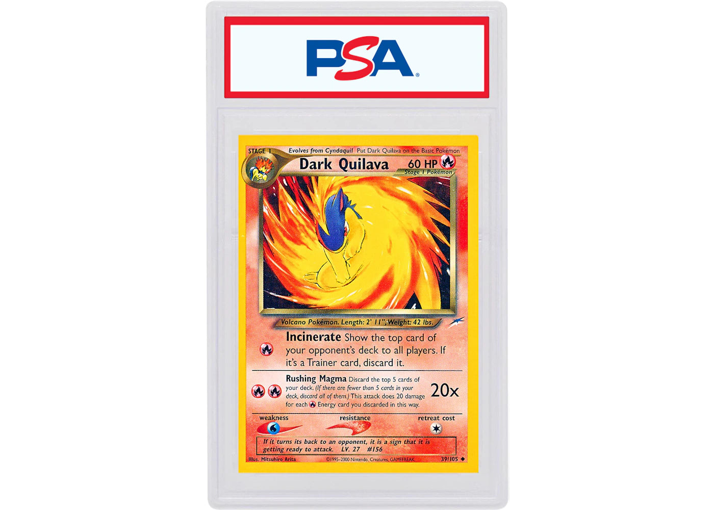 Dark Quilava 2002 Pokemon TCG Neo Destiny #39/105 (PSA or BGS Graded)
