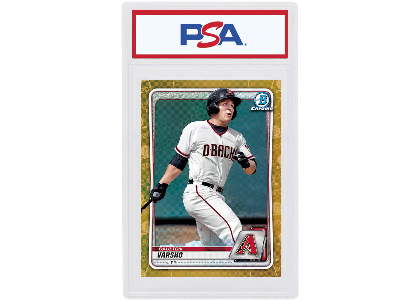 Daulton Varsho 2020 Bowman Chrome X Gold X-Fractor /3 #BCP-181