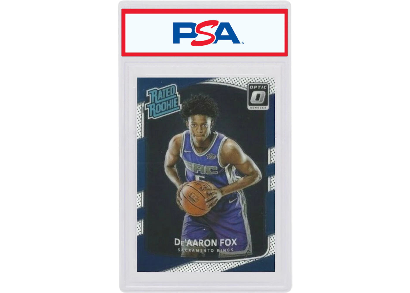 De'Aaron Fox 2017 Donruss Optic Rookie #196 (PSA or BGS Graded)
