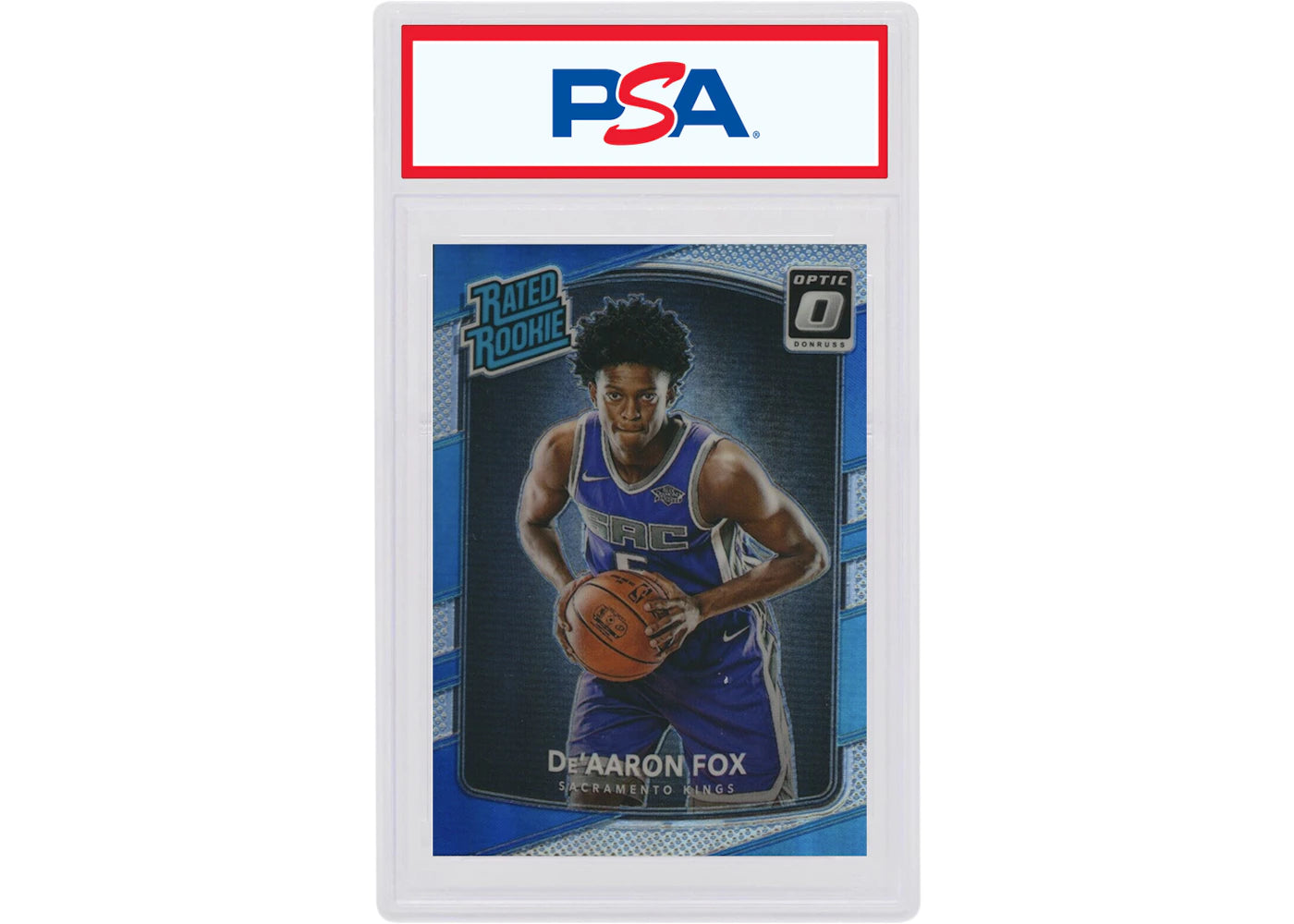 De'Aaron Fox 2017 Donruss Optic Rookie Holo #196 (PSA or BGS Graded)