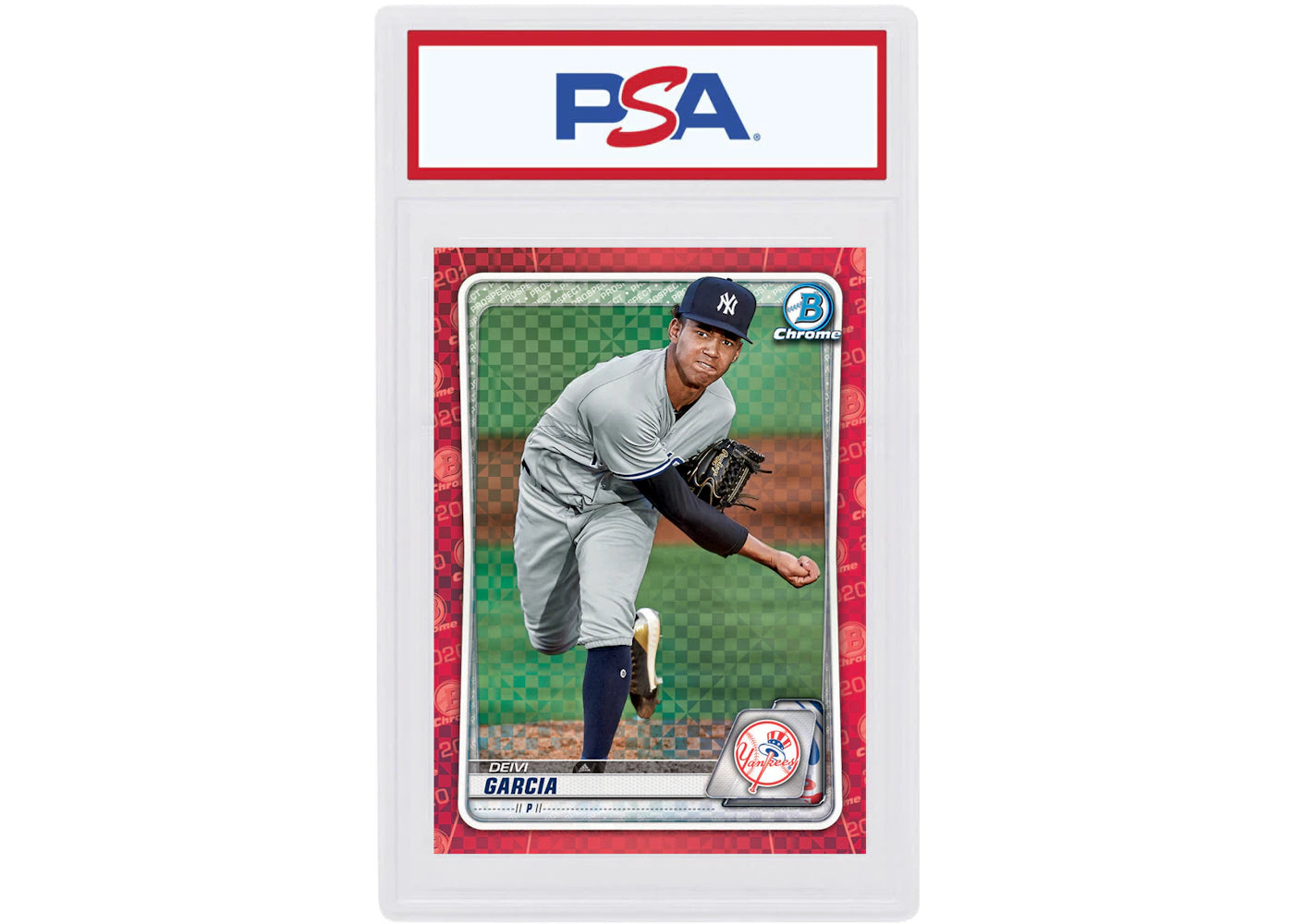 Deivi Garcia 2020 Bowman Chrome X Red X-Fractor 1/1 #BCP-214 (PSA or BGS Graded)