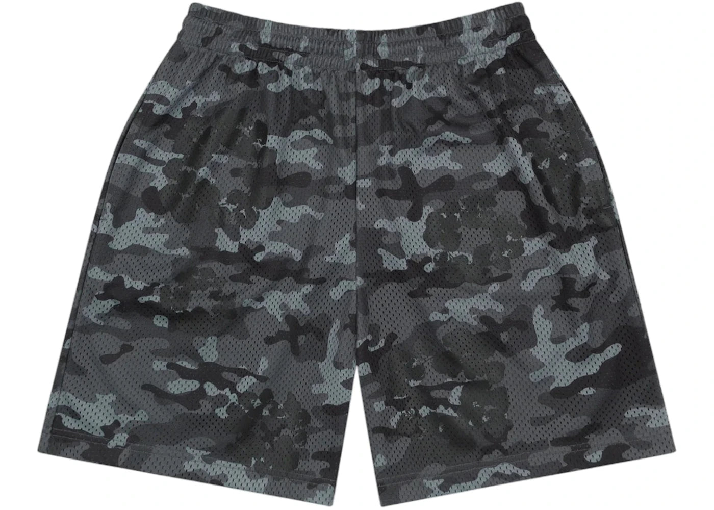 Denim Tears Camo Cotton Wreath Mesh Shorts Black