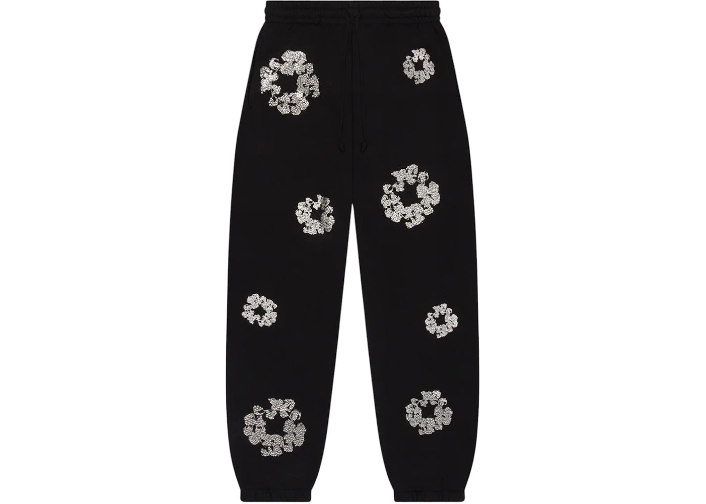 Denim Tears Cashmere Swarovski Cotton Wreath Sweatpants Black