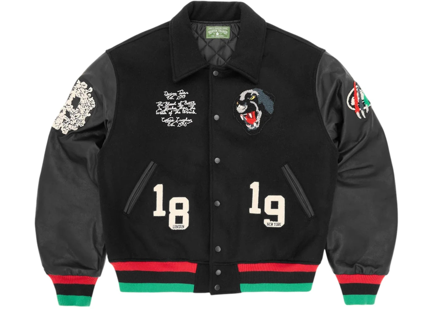 Denim Tears x Corteiz Panther Varsity Jacket