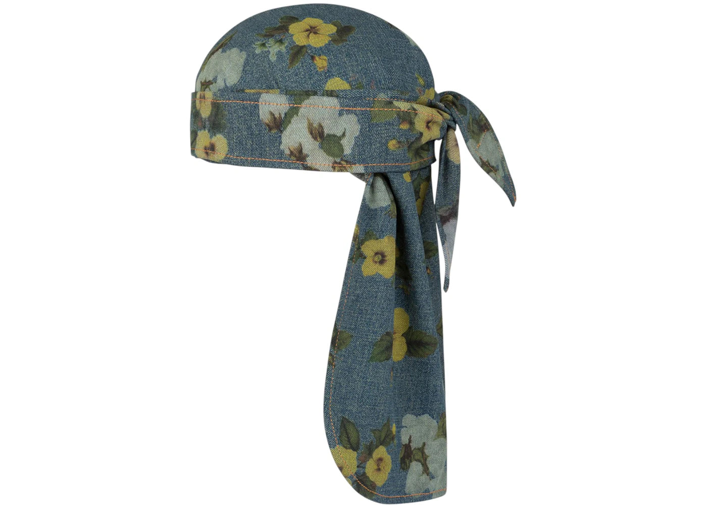 Denim Tears Cotton Fleur De-Lis Denim Durag Multicolor