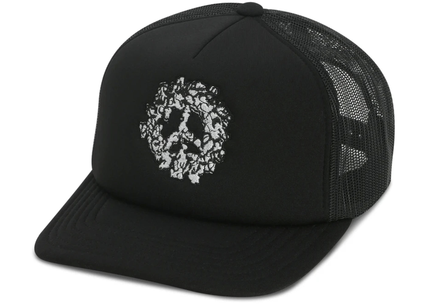 Denim Tears Cotton Wreath Southern Man Trucker Hat Black