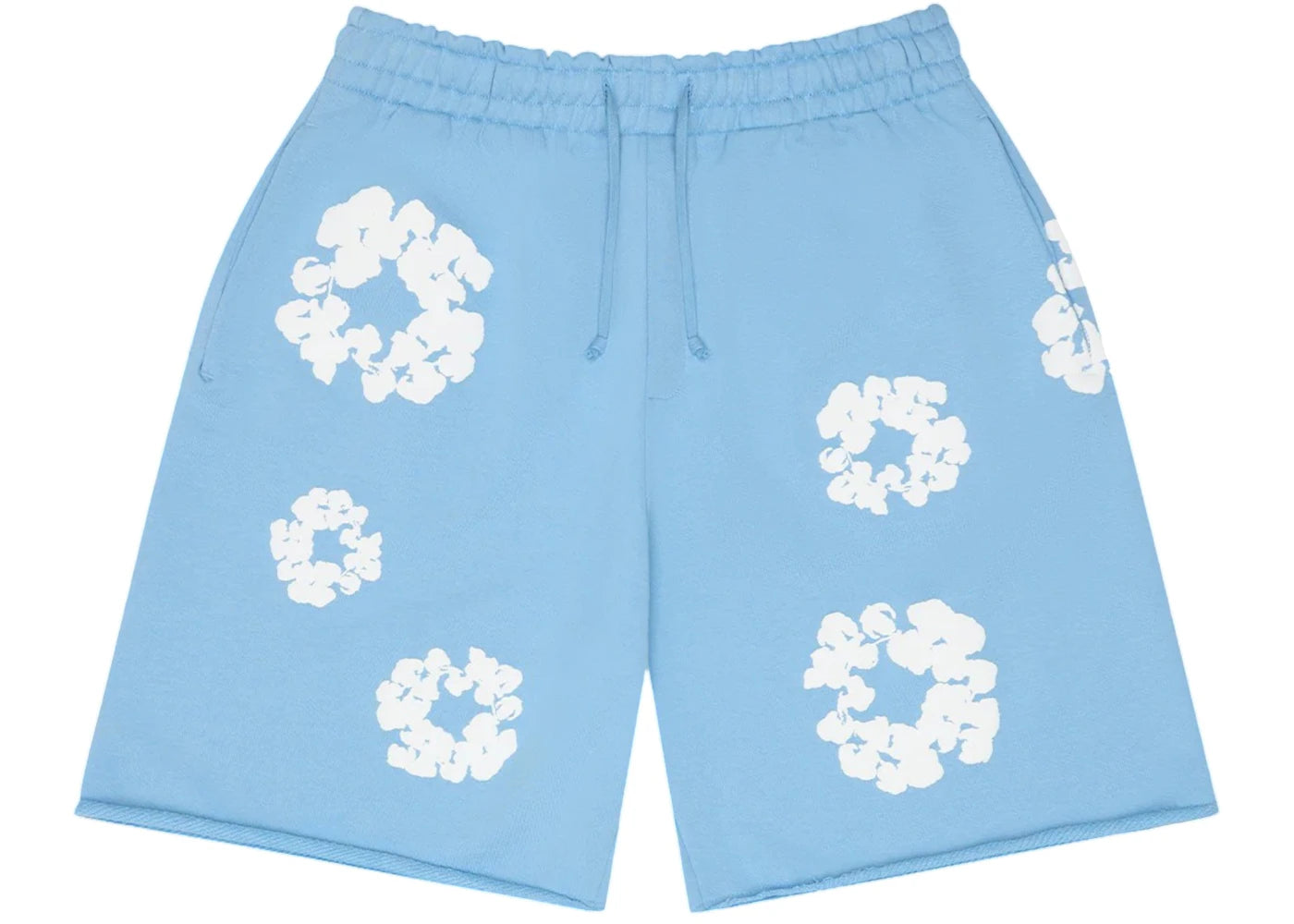 Denim Tears Cotton Wreath Sweatshorts Light Blue