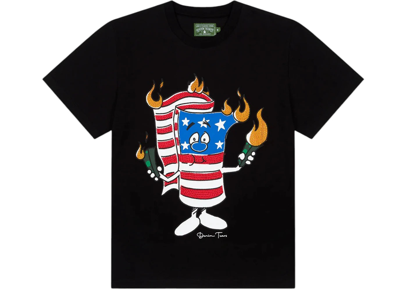 Denim Tears Firecracker Tee Black