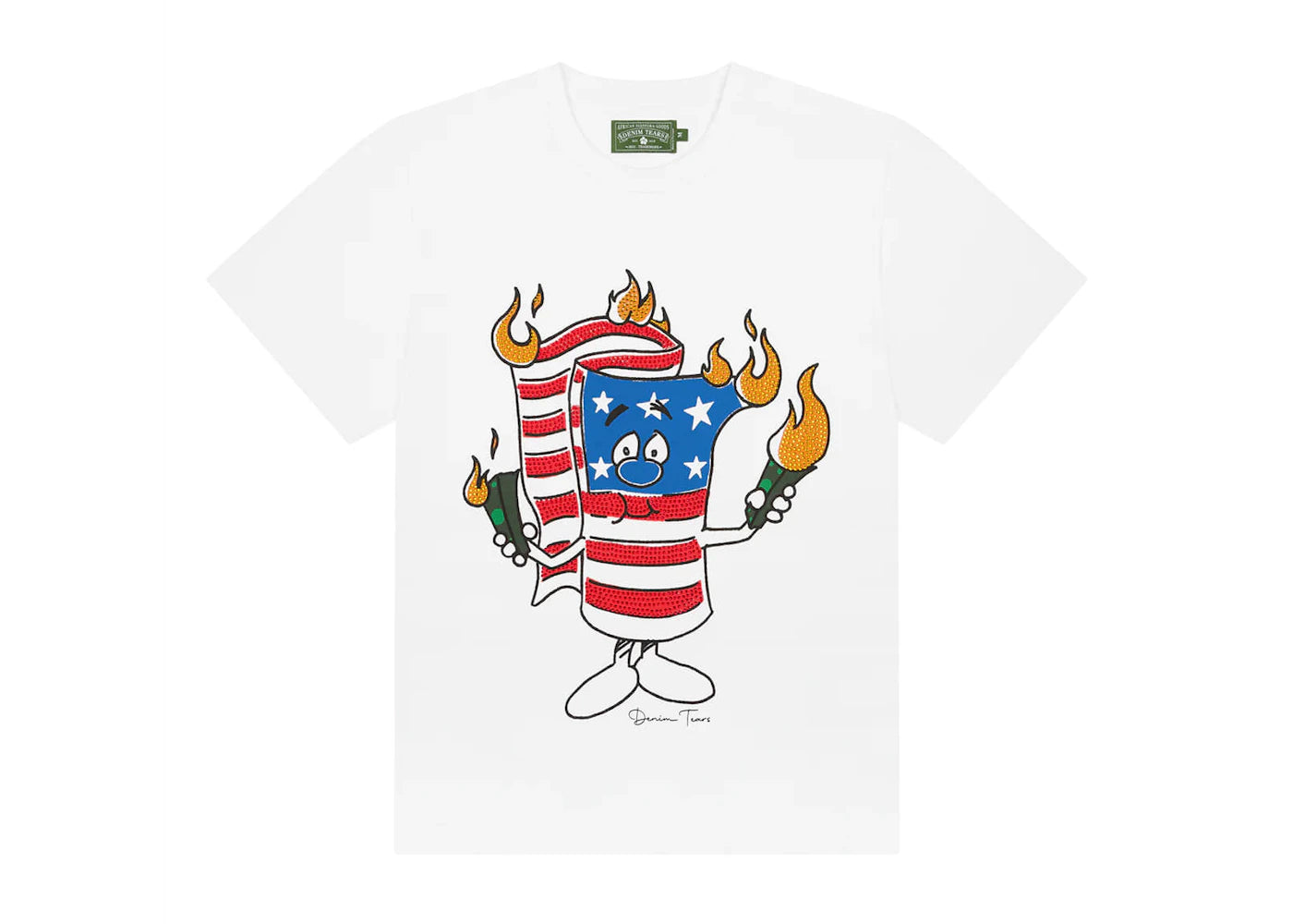 Denim Tears Firecracker Tee White