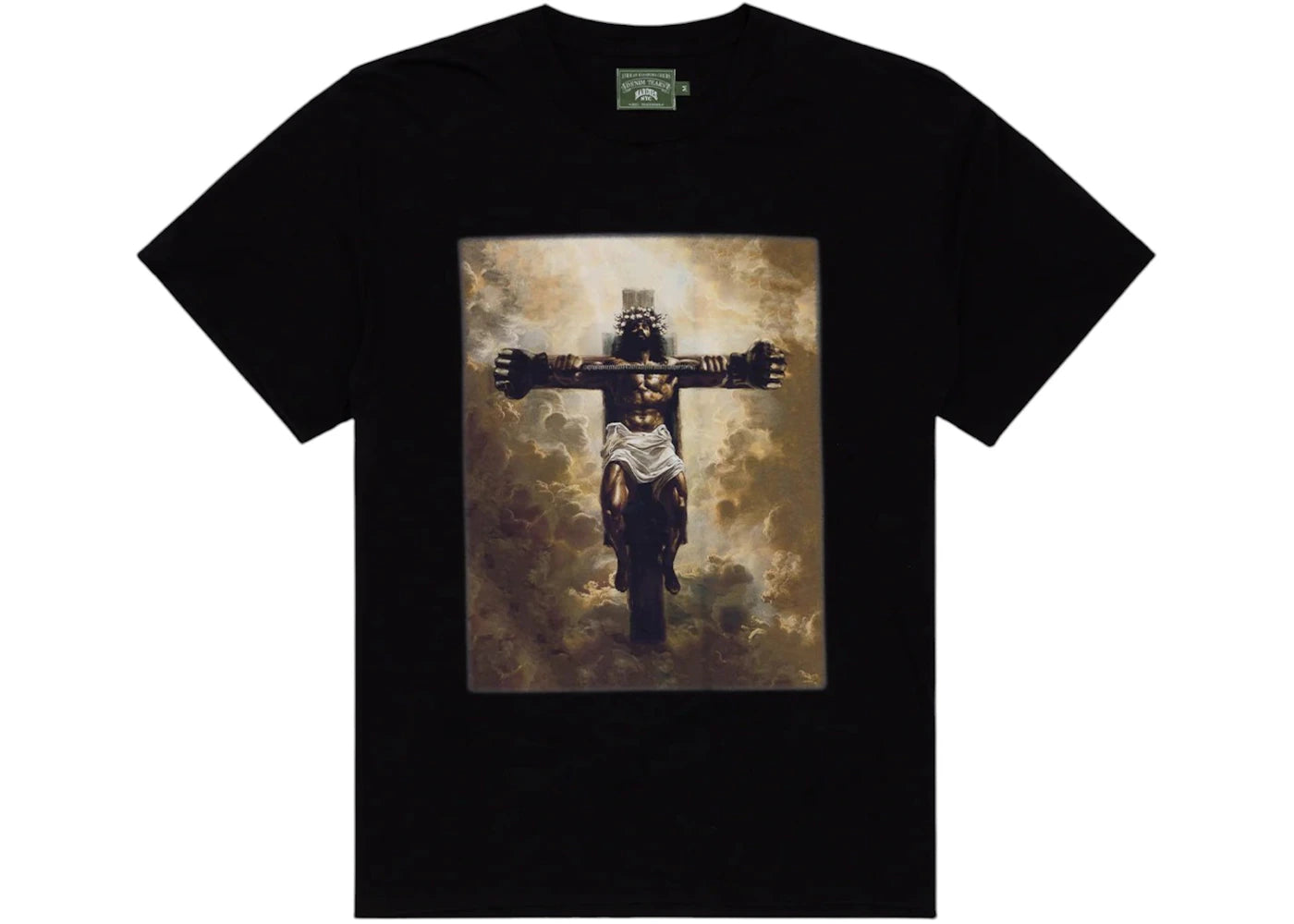 Denim Tears Hardies Tears Buff Jesus Tee Black