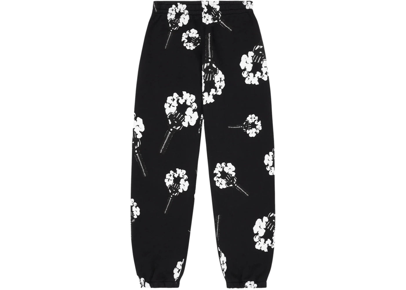 Denim Tears Hardies Tears Fist Wreath Open Hem Sweatpants Black