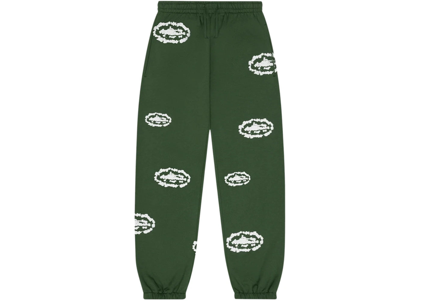 Denim Tears x Corteiz Island Wreath Sweatpants Green