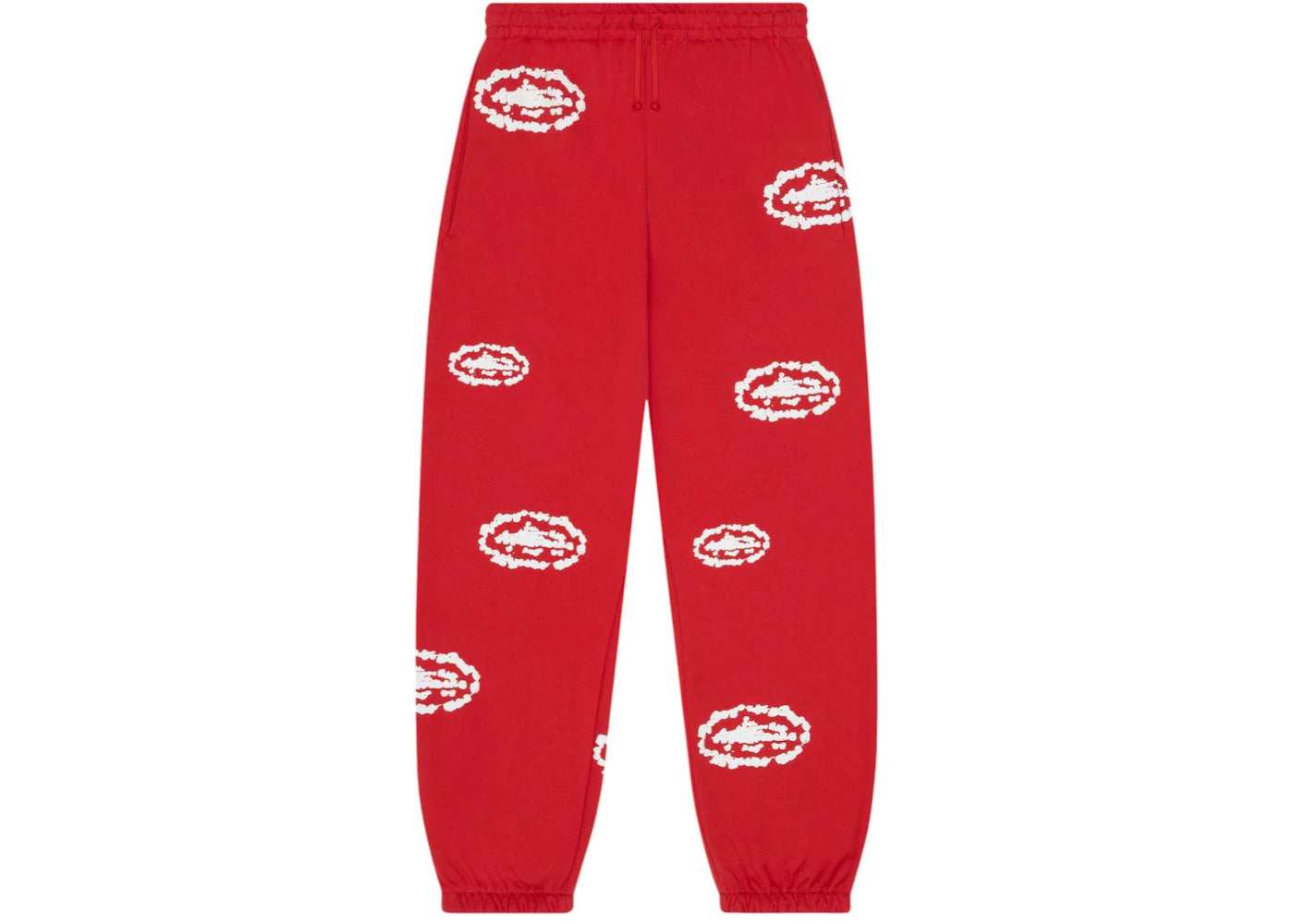 Denim Tears x Corteiz Island Wreath Sweatpants Red