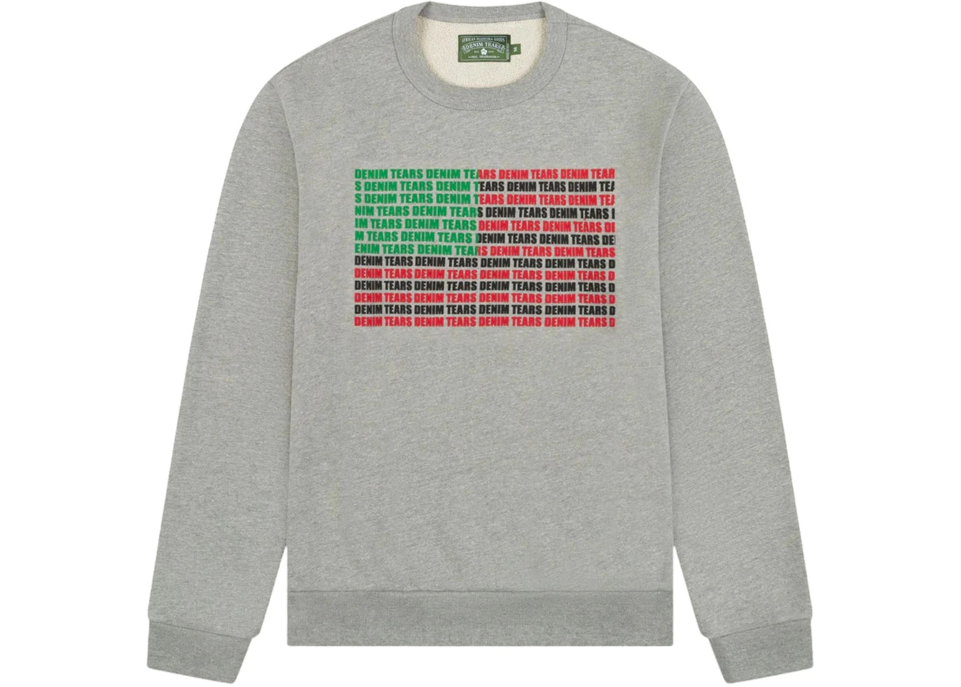 Denim Tears Logo Flag Crewneck Grey
