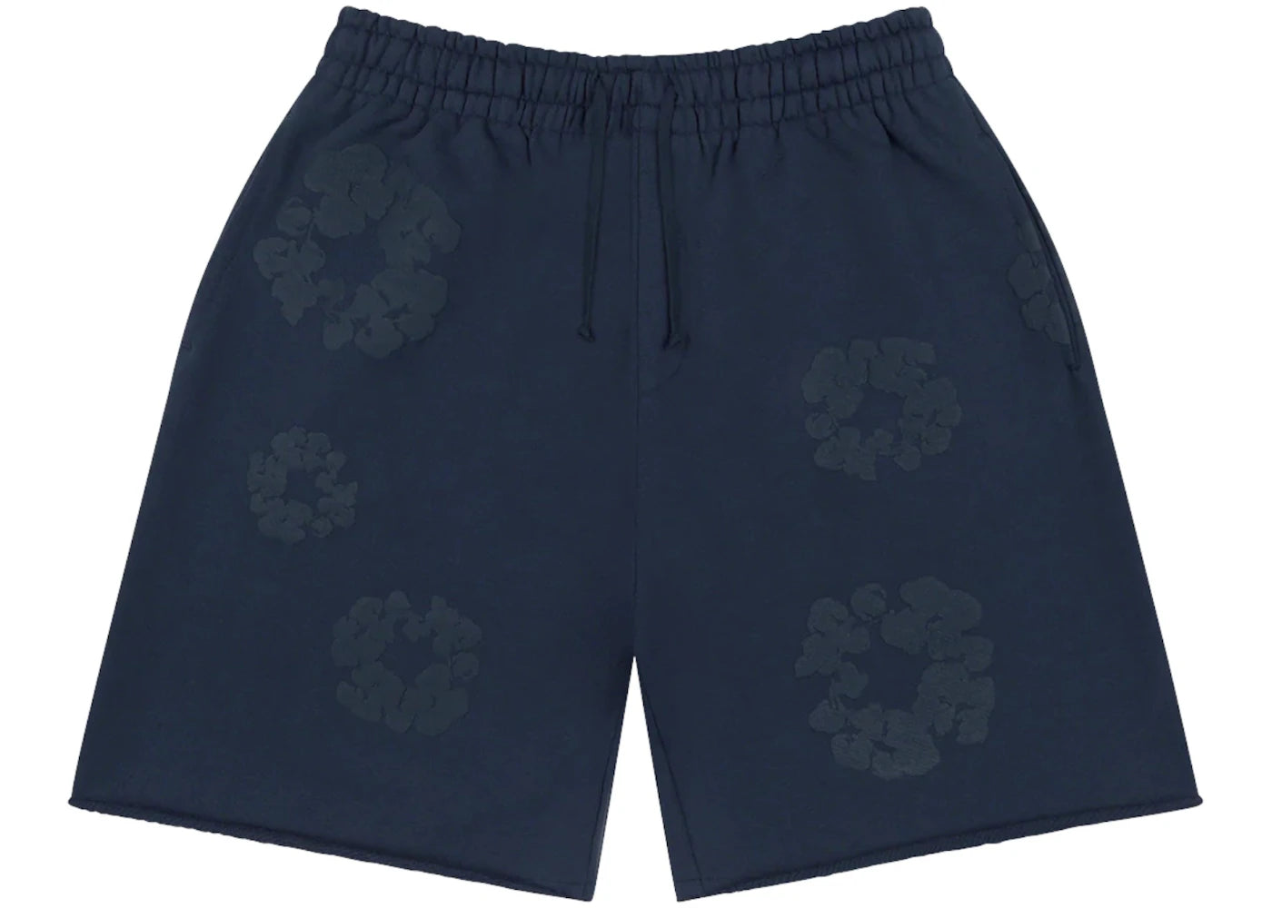 Denim Tears Mono Cotton Wreath Shorts Navy