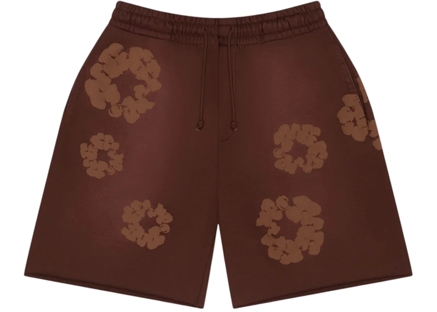 Denim Tears Mono Cotton Wreath Sweat Shorts Brown
