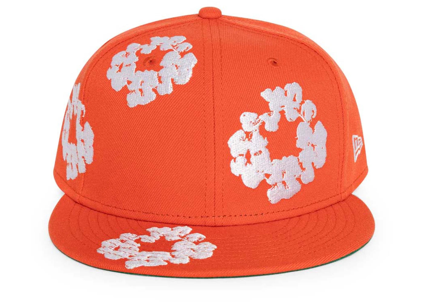 Denim Tears New Era Cotton Wreath 59/50 Cap Orange