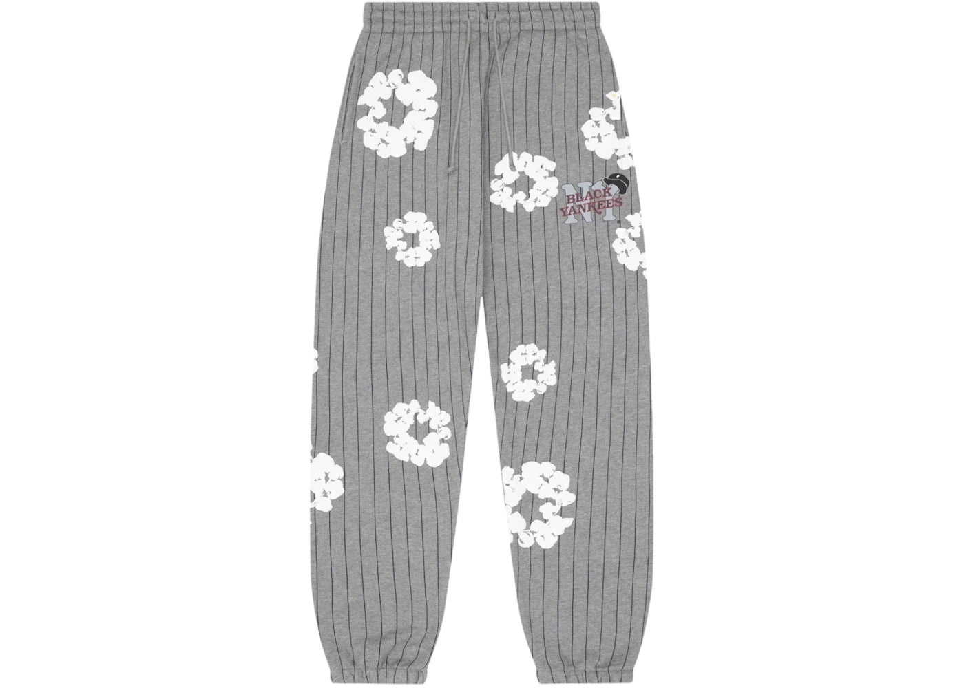 Denim Tears Pinstripe Wreath Sweatpant Grey