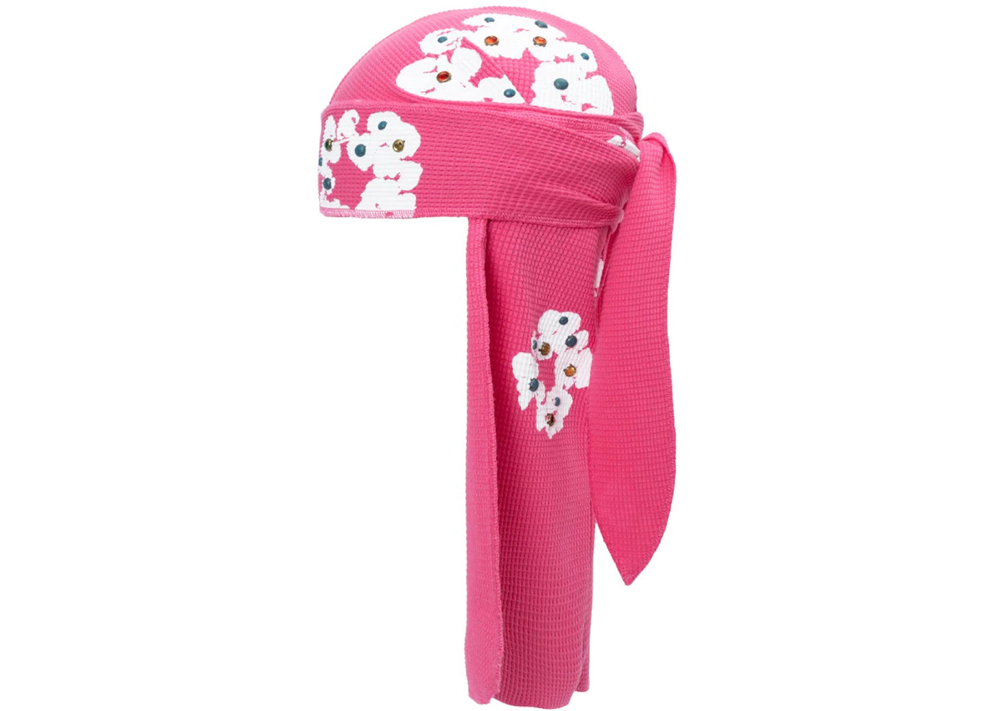 Denim Tears Rhinestone Cotton Wreath Durag Pink