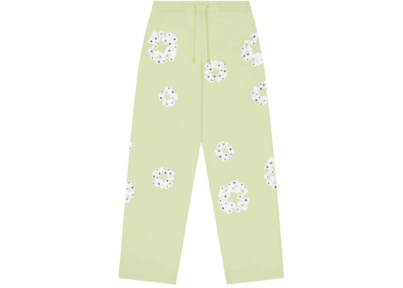 Denim Tears Rhinestone Cotton Wreath Sweatpants Mint