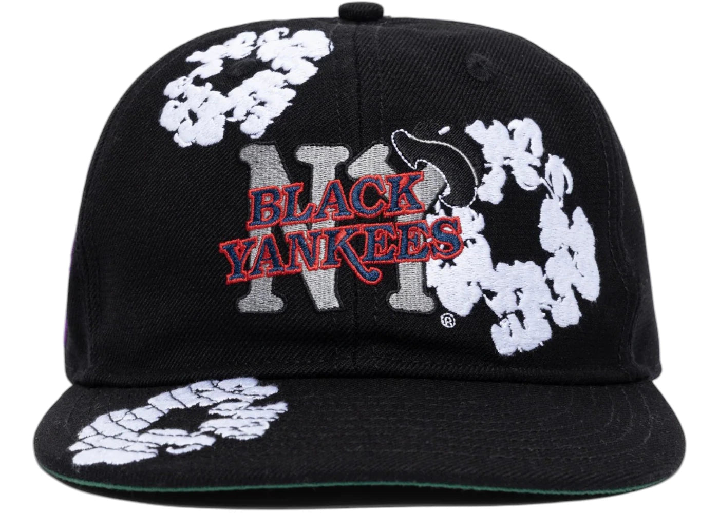 Denim Tears x New York Yankees Cotton Wreath Cap Black