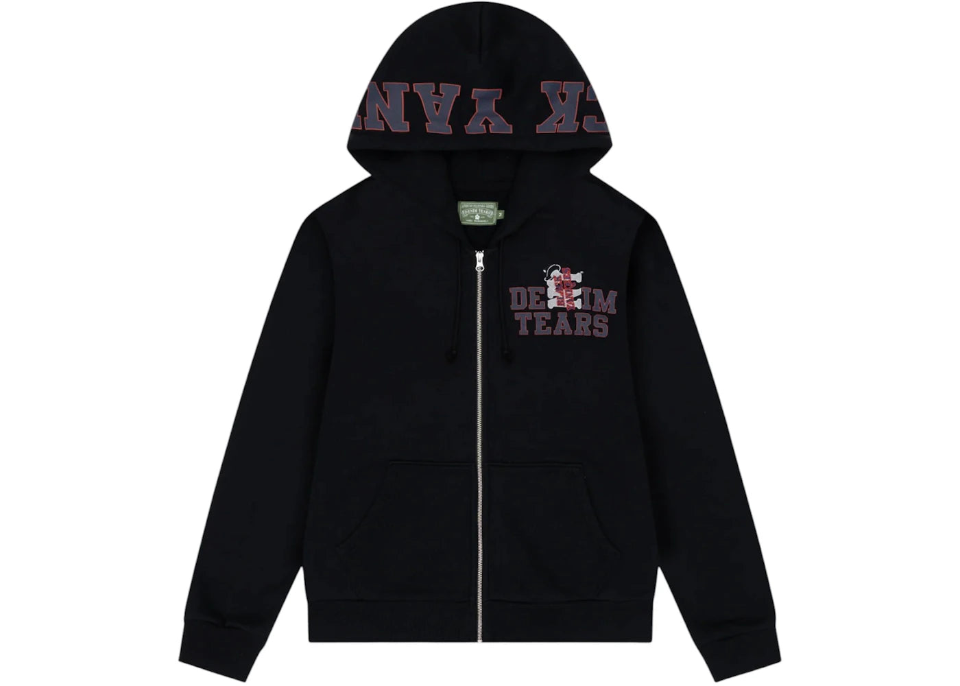 Denim Tears x New York Yankees Zip Hoodie Black