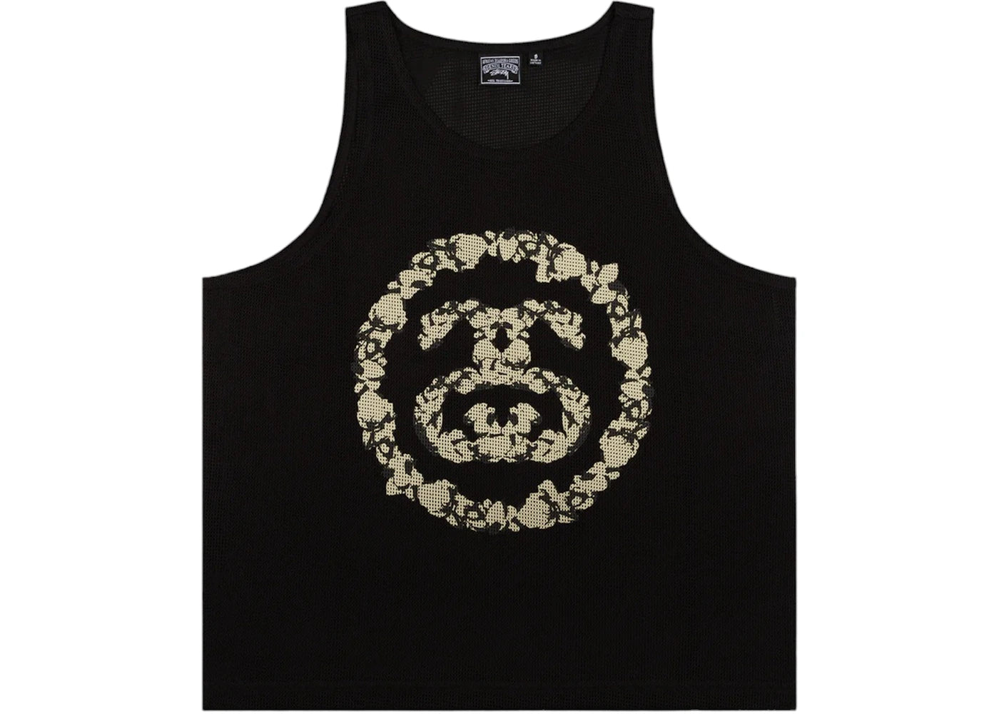 Denim Tears x Stussy Double S Wreath Gym Tank Black