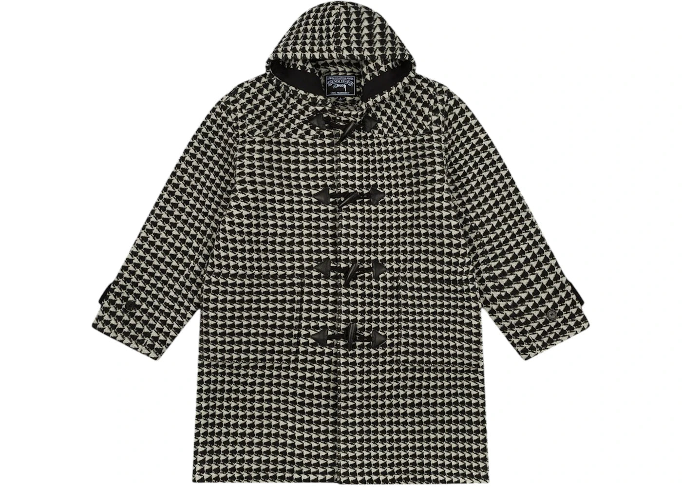 Denim Tears x Stussy Spade Jacquard Duffle Coat Multicolor