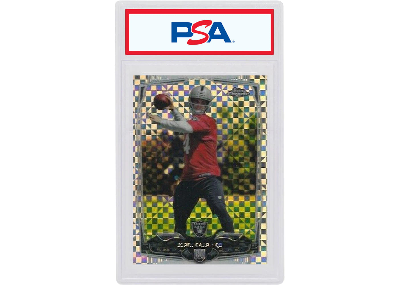 Derek Carr 2014 Topps Chrome Rookie X-Fractor #115 (PSA or BGS Graded)