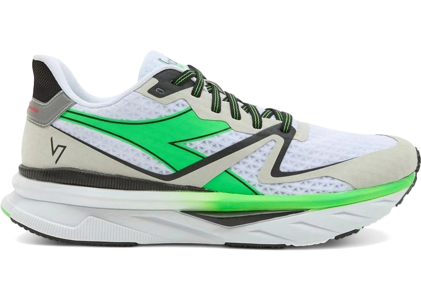 Diadora Atomo Star White Metallic Gold Firey Red