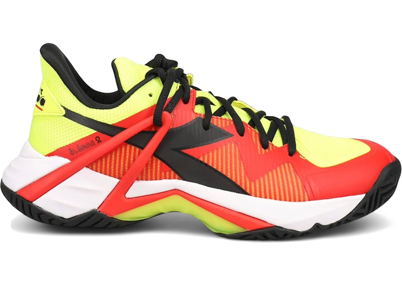 Diadora B.Icon 2 AG Yellow Fluo Black Fiery Red