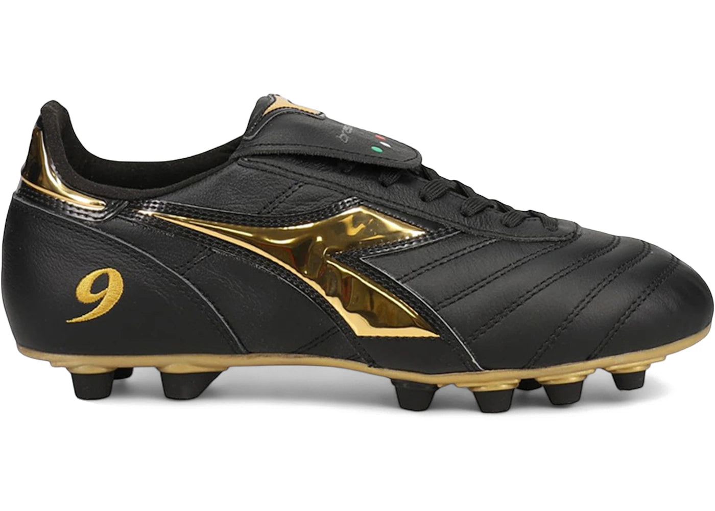 Diadora Brasil 9 Italy LT+ MDPU FG Black Gold