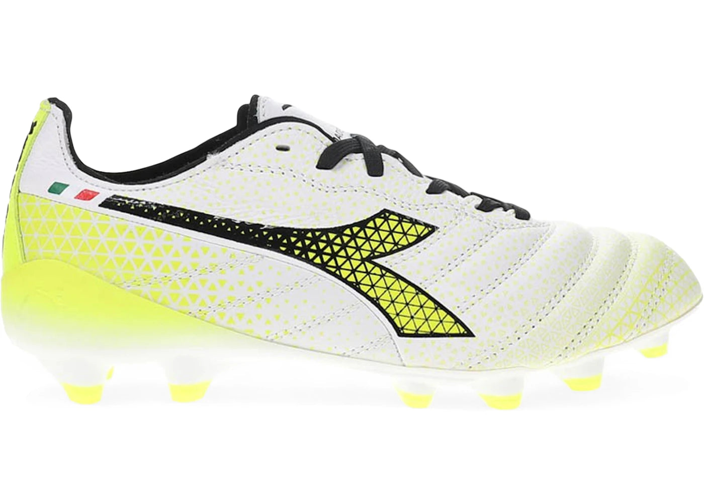 Diadora Brasil Elite Tech GR ITA LPX FG White Black Fluo Yellow