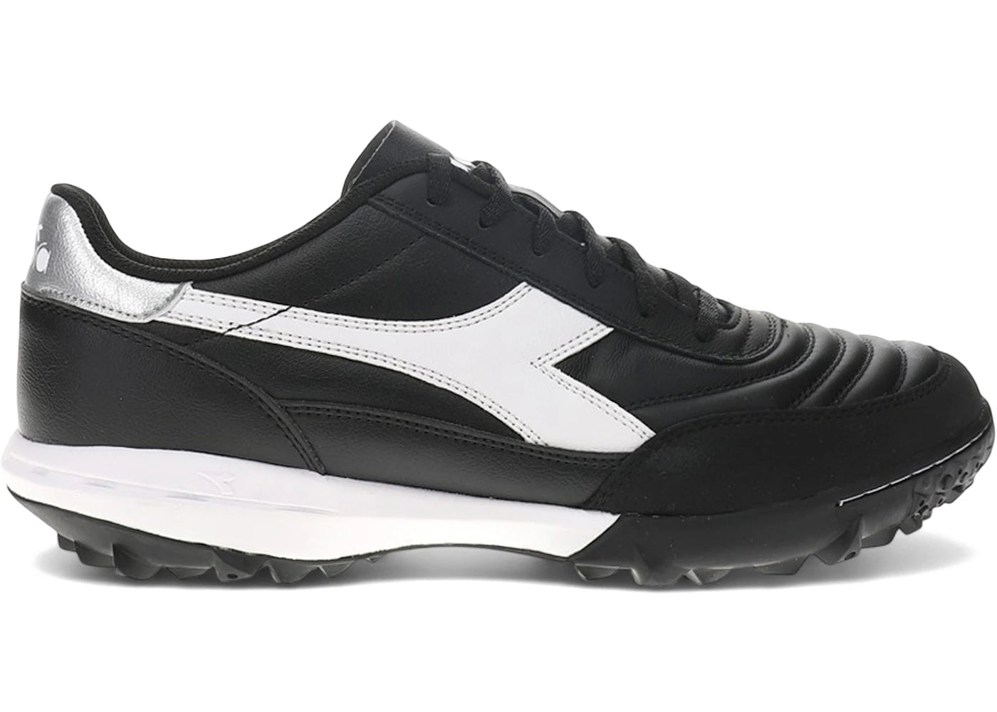 Diadora Calcetto II LT TF Black White Silver