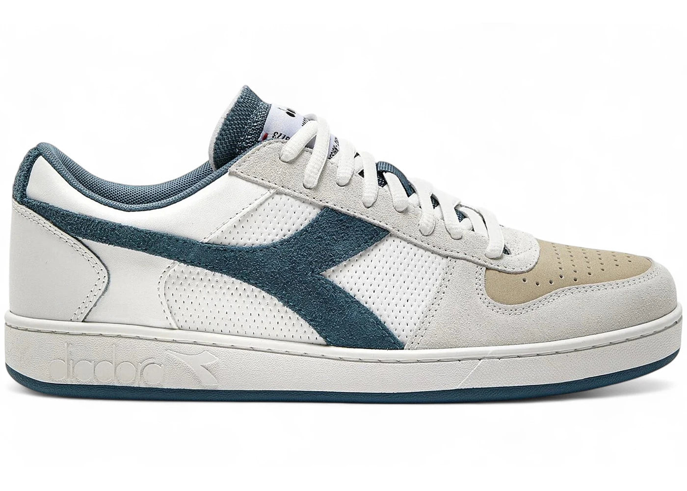 Diadora Magic Basket Low Neat White Stormy Weather