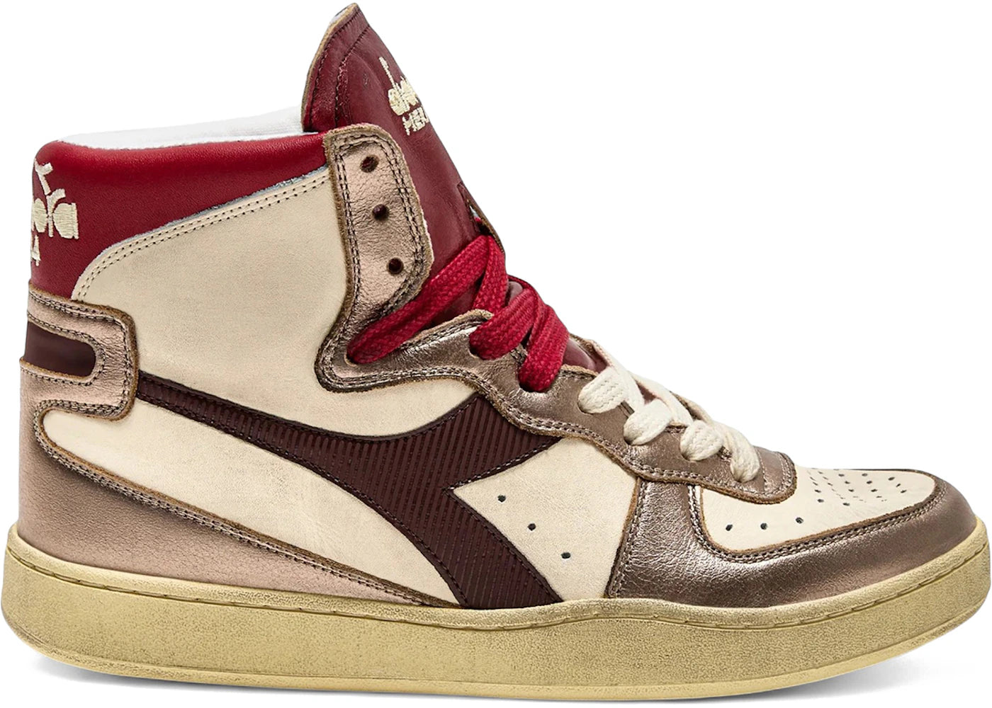 Diadora Mi Basket Metal Mix Used Light Beige