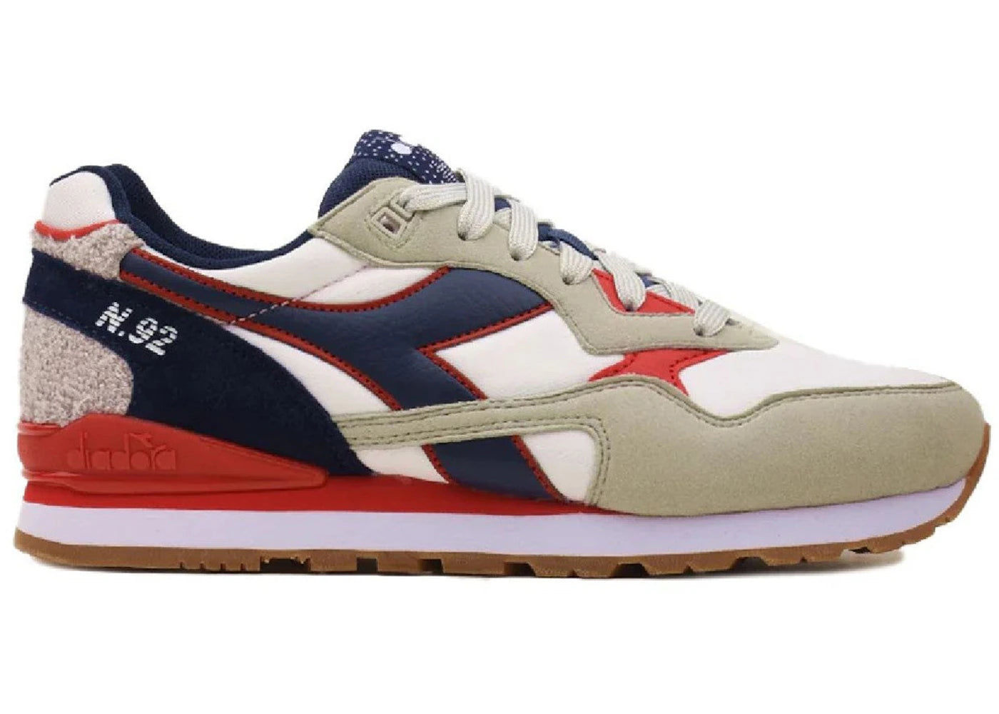 Diadora N.92 Towel Beige Navy Red